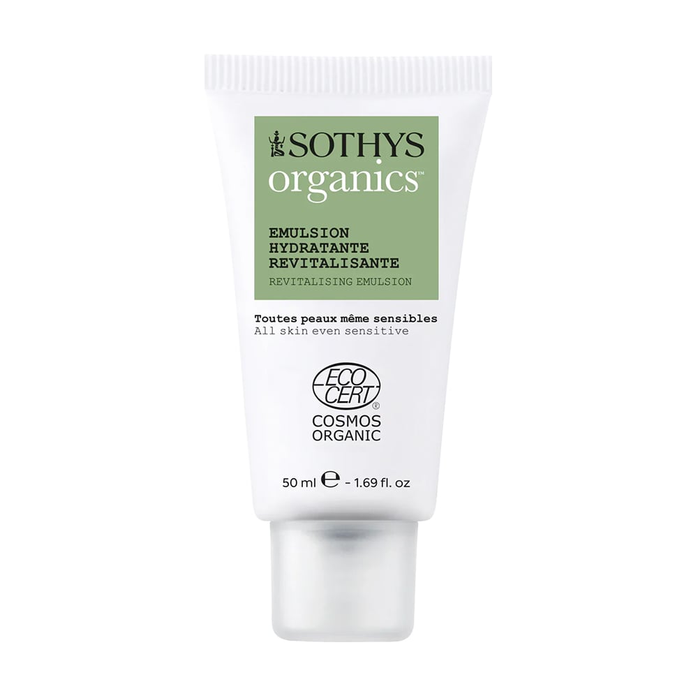 Зволожувальна відновлювальна емульсія для обличчя Sothys Organics Revitalizing Emulsion для всіх типів шкіри, 50 мл